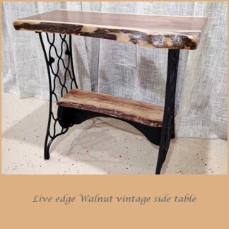 Walnut Vintage Side Table